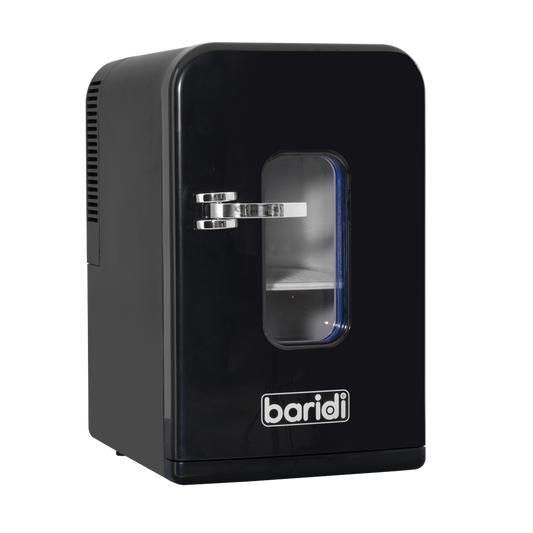 Baridi 15L Mini Fridge Cooler & Warmer, 12V/230V, Perfect for Car, Bedroom, Camping, Makeup, Black - DH95