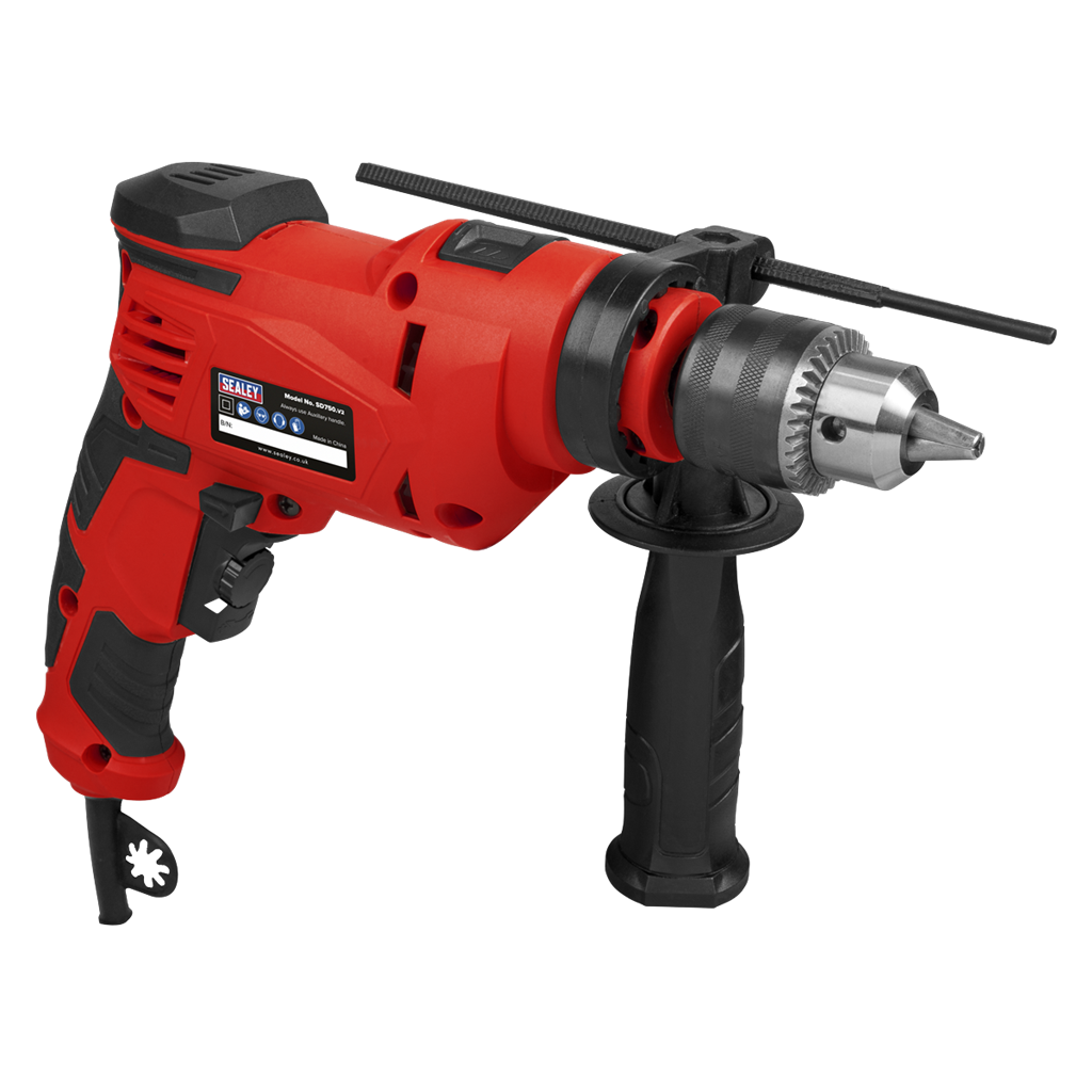 13mm Variable Speed Hammer Drill with Reverse 750W/230V