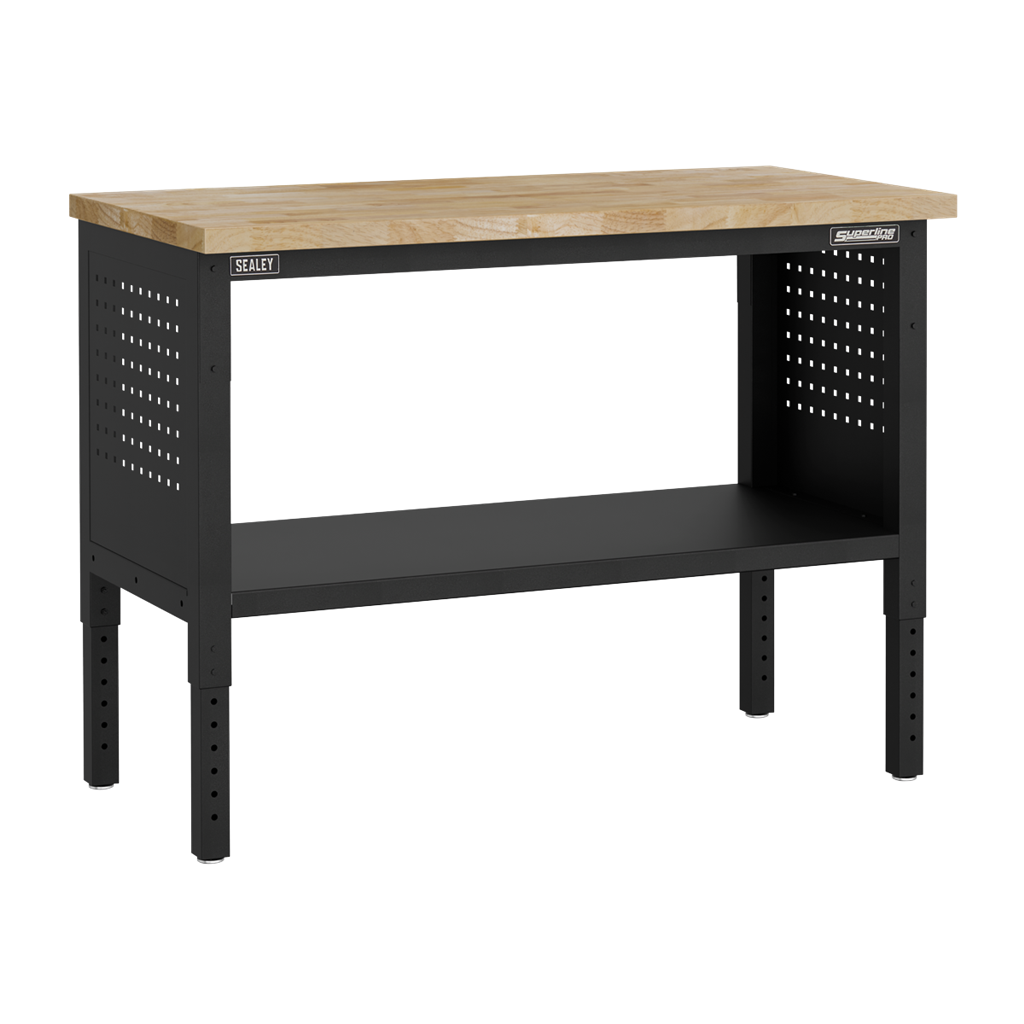 Superline PRO&#174; Modular Workbench with Wooden Worktop 1265mm