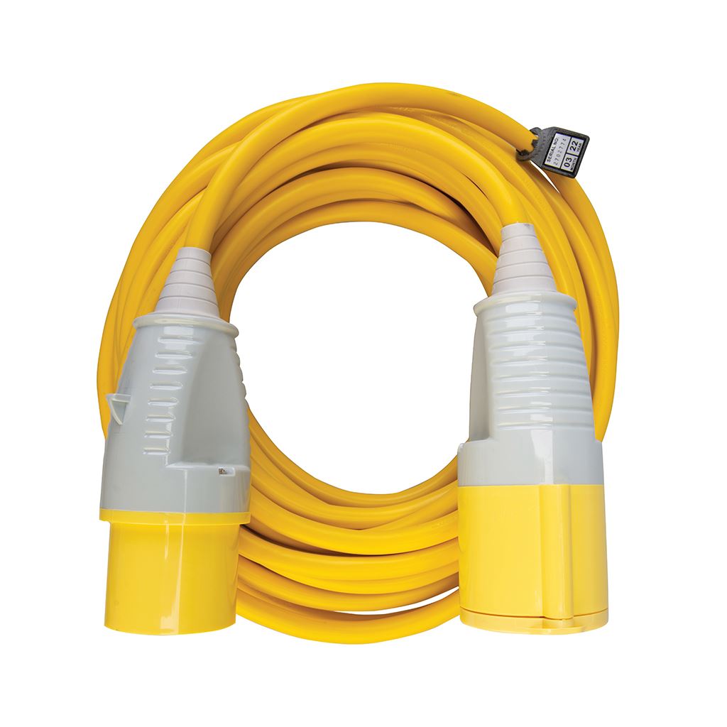 Defender Extension Lead Yellow 4mm2 32A 14m - 110V