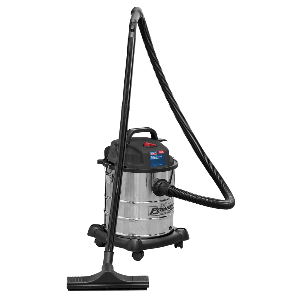 20L Vacuum Cleaner Wet & Dry Stainless Steel Drum 1200W/230V