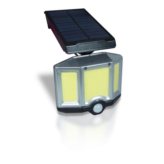 St Helens Home and Garden LED Solar Security Wall Lamp With Remote Control and Movement Sensor