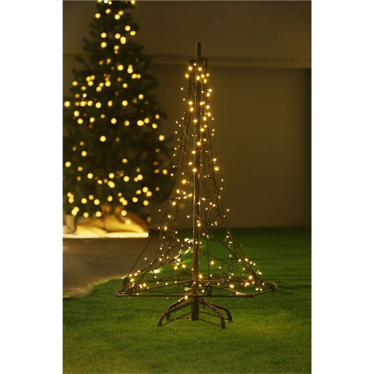 Xmas Haus Pre Lit Christmas Tree with Warm White LEDs, Twinkle, Timer PSU