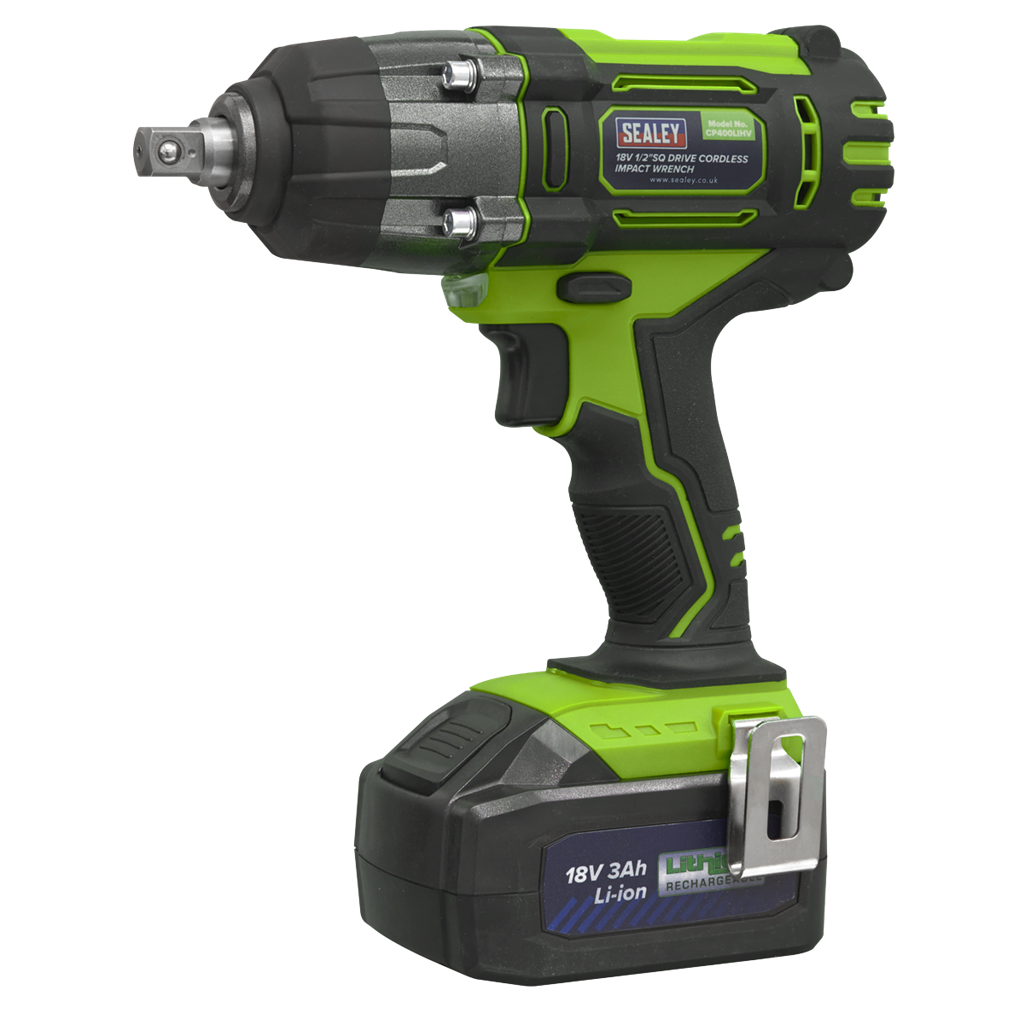 1/2"Sq Drive Cordless Impact Wrench 18V 3Ah