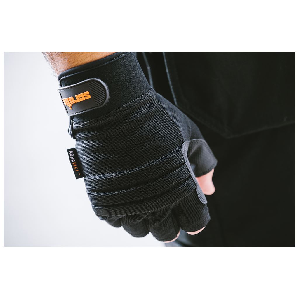 Scruffs Trade Fingerless Gloves Black - L / 9