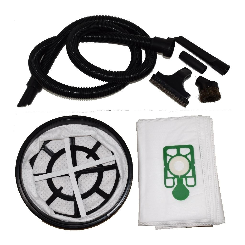 Numatic Vacuum Cleaner 2.5 Metre Hose + 10 x Microfibre Dust Bags + 12" Filter + 4 Piece Tool Kit | Compatible Non-Genuine by Ufixt