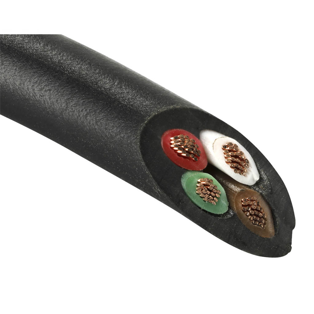 30m Thin Wall Automotive Cable 4 x 0.75mm&#178; 24/0.20mm - Black