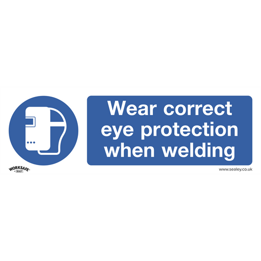 Worksafe&#174; Wear Eye Protection When Welding Safety Sign - Rigid Plastic