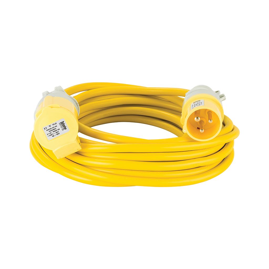 Defender Arctic Extension Lead Yellow 16A 2.5mm2 10m - 110V