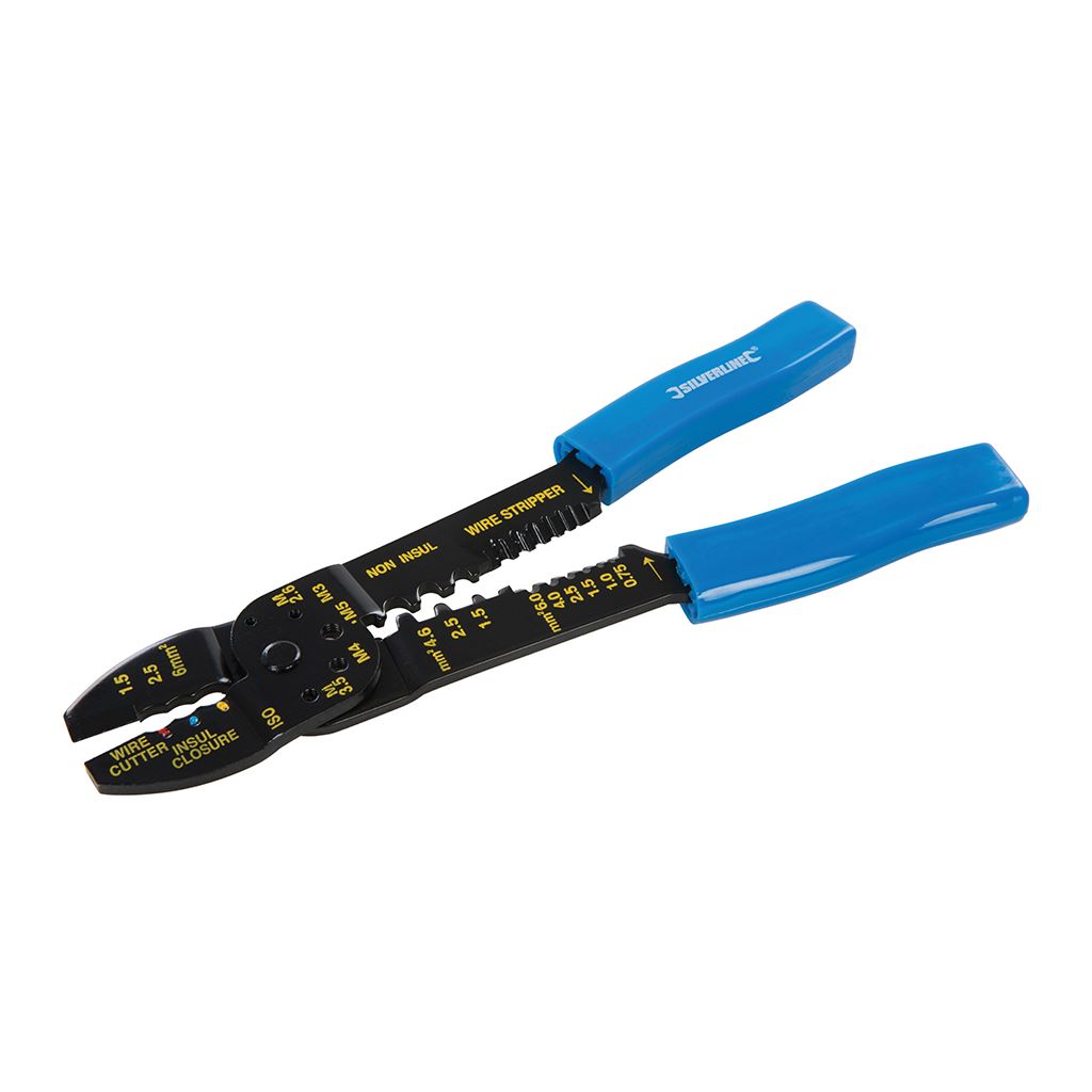 Silverline Crimping & Stripping Pliers - 230mm