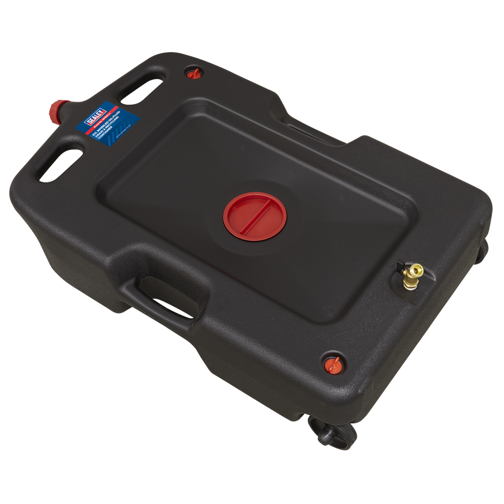 Oil/Fluid Drain & Recycling Container with Wheels 57L