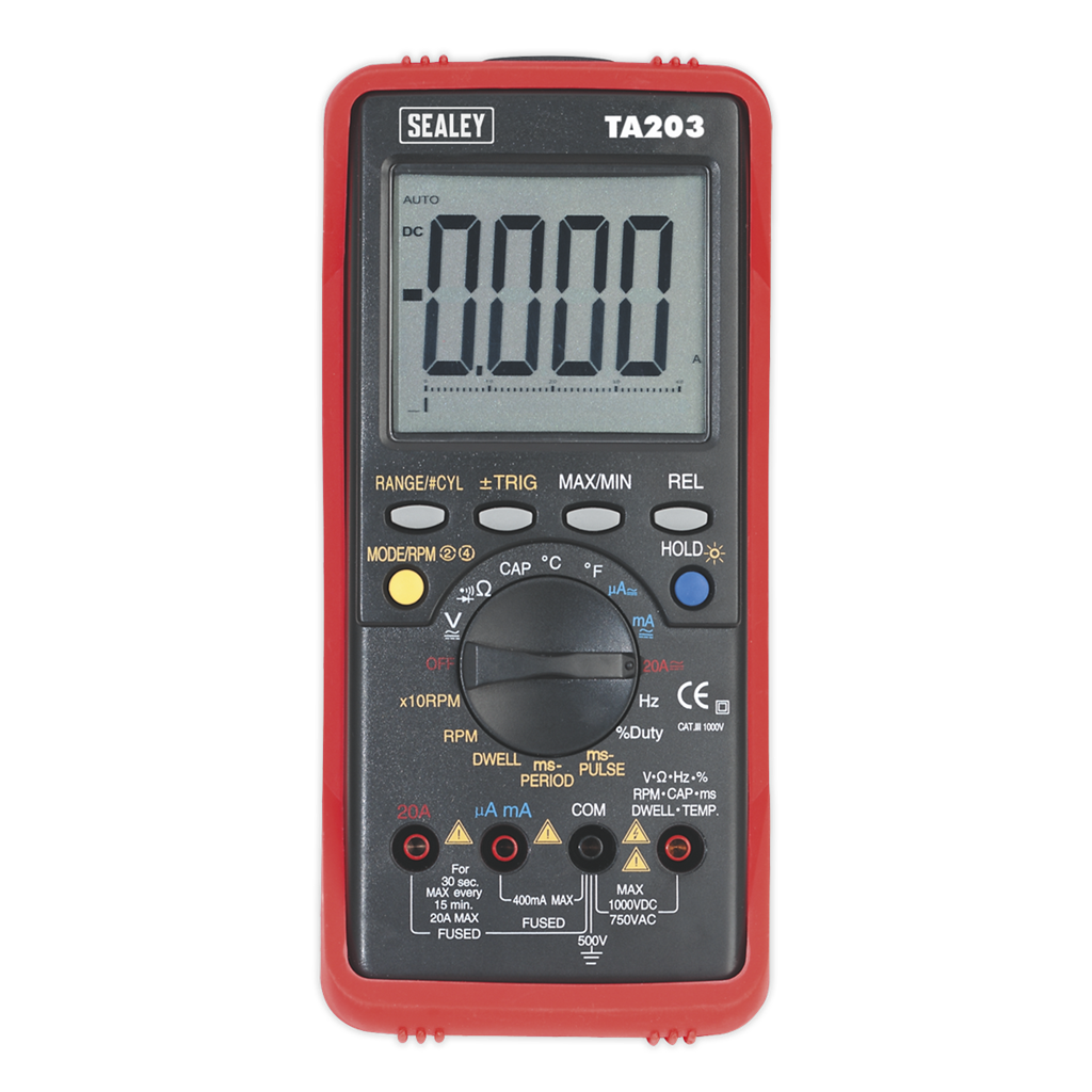 15-Function Digital Automotive Multimeter Bar Graph/PC Link