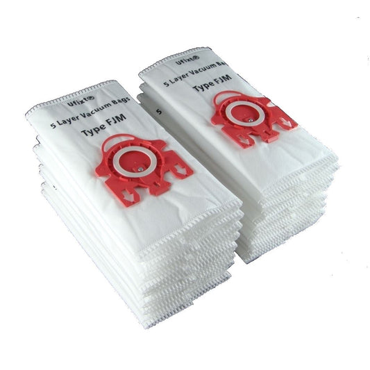 FJM Bags For Miele Vacuum Cleaner Dust Bags Type FJM x 20 + Filters