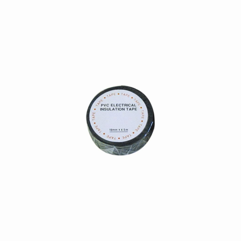 PVC Insulation Tape - Black 19mm x 20m - Pack Of 10