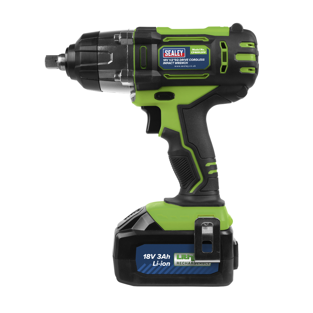 1/2"Sq Drive Hi-Vis Cordless Impact Wrench 18V 3Ah