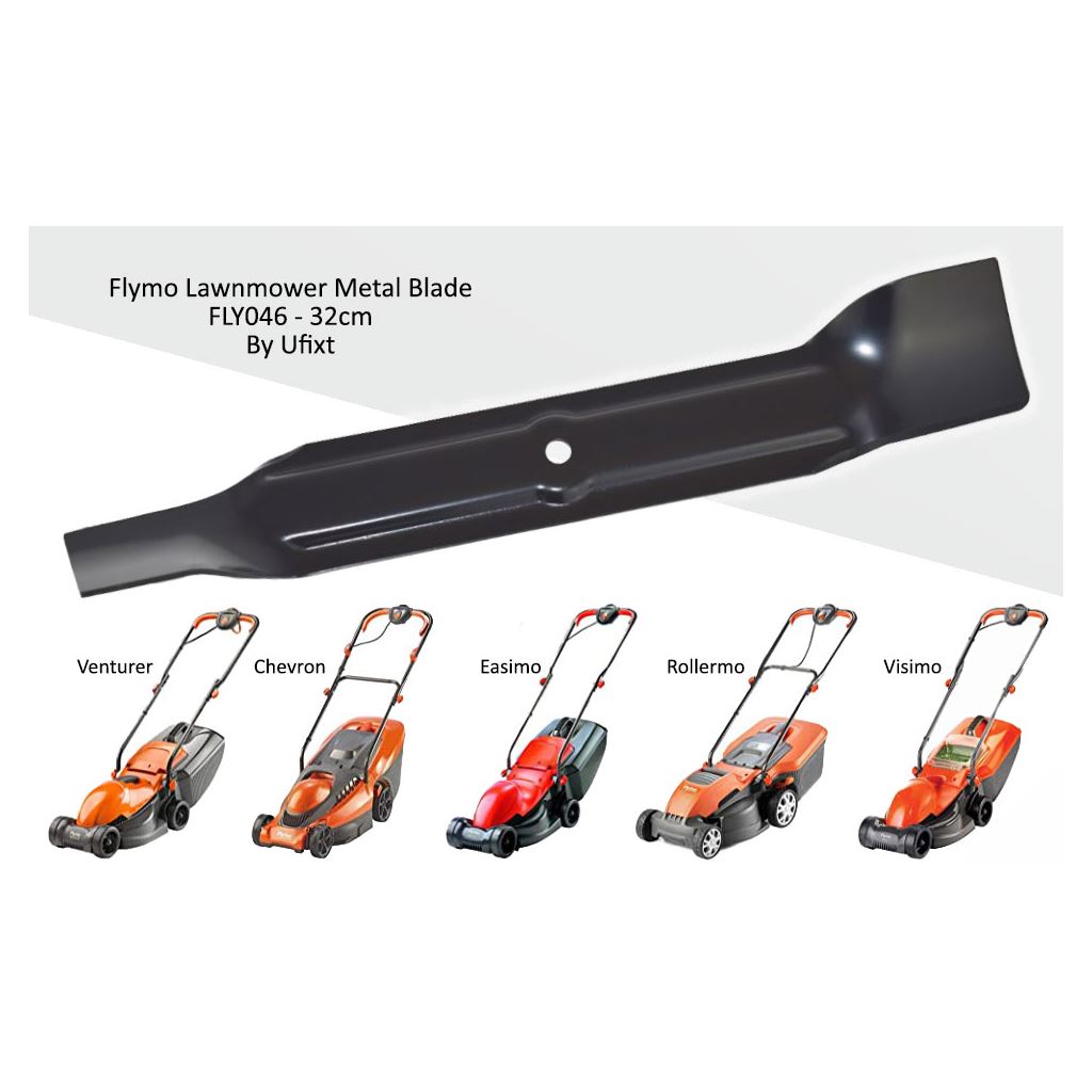 32cm Metal Lawnmower Blade To Fit Flymo (FLY046/FL301 Size) | Ufixt Compatible
