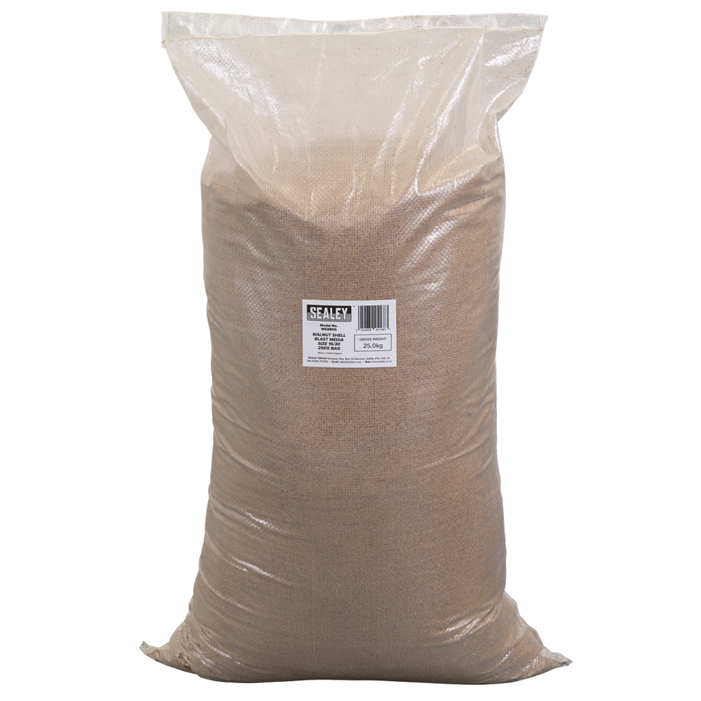 Walnut Shell Blast Media - Size 16/30 - 25kg Bag