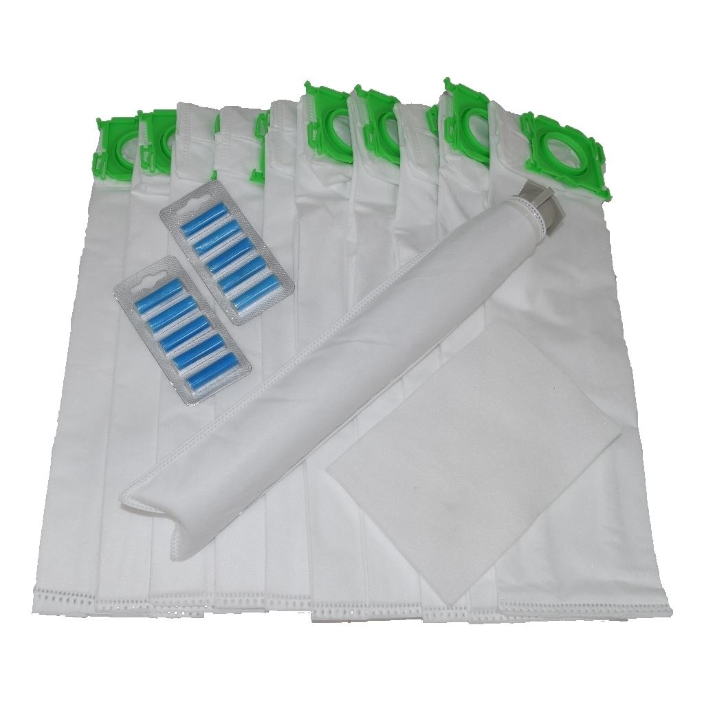 Sebo X Series Microfibre Vacuum Cleaner Bags x 10 with Air Fresheners and Filters Service Kit