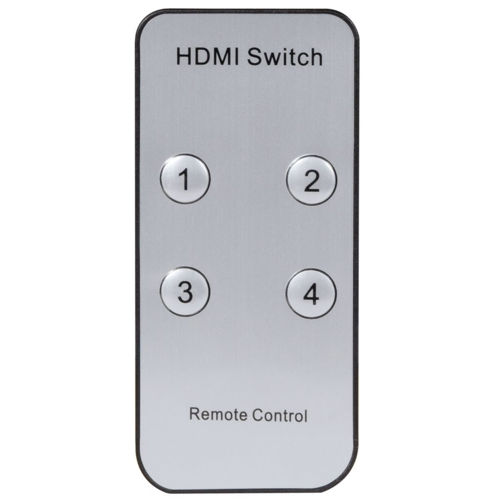 4K HDMI Switch with Remote Control - V2.0 4x1 - HDM41v2.0