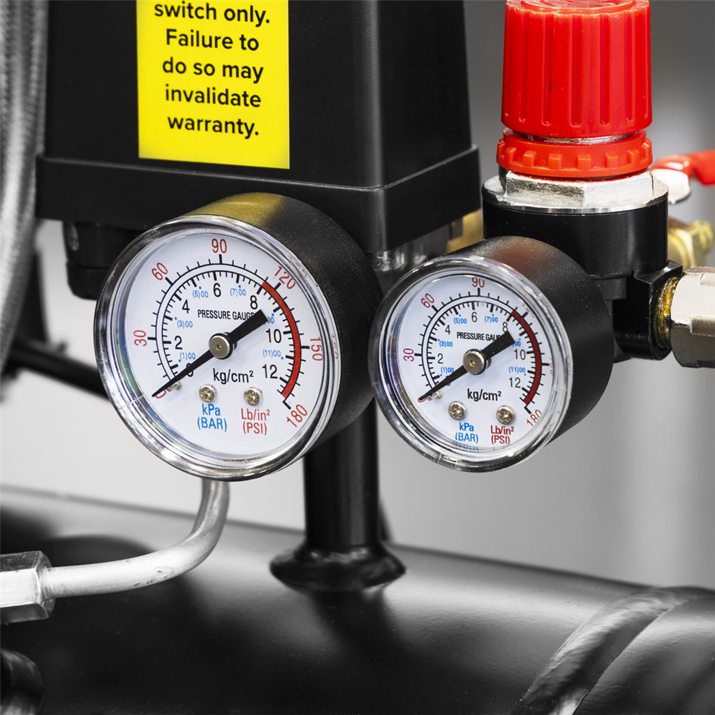 24L Low Noise Oil Free Direct Drive Air Compressor 1hp
