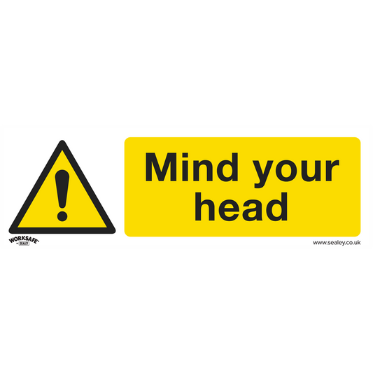 Worksafe&#174; Mind Your Head Safety Sign - Rigid Plastic