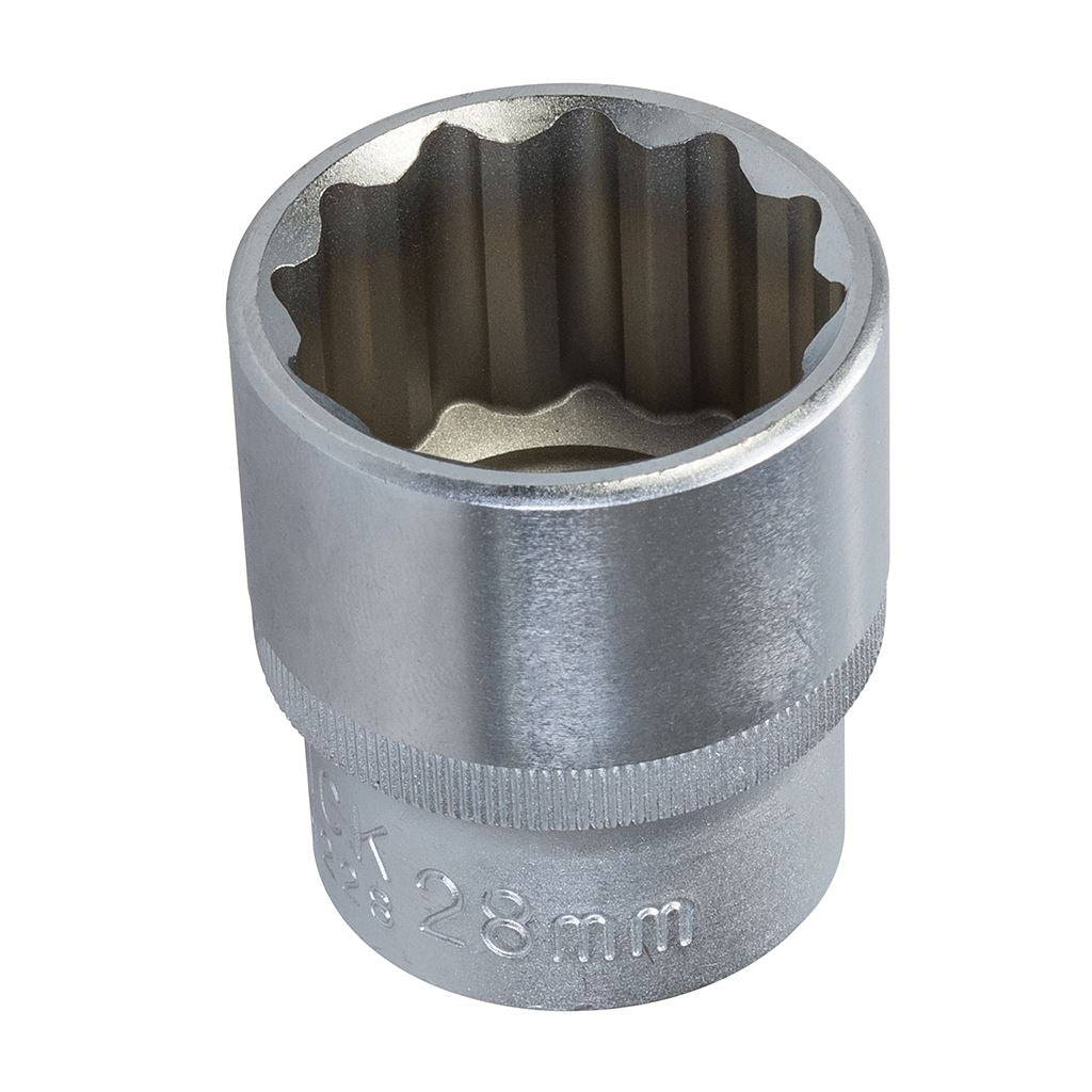 King Dick Socket SD 1/2" Metric 12pt - 28mm