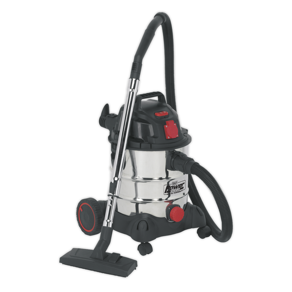 20L Industrial Vacuum Cleaner Wet & Dry with Stainless Drum & Auto Start 1400W/230V