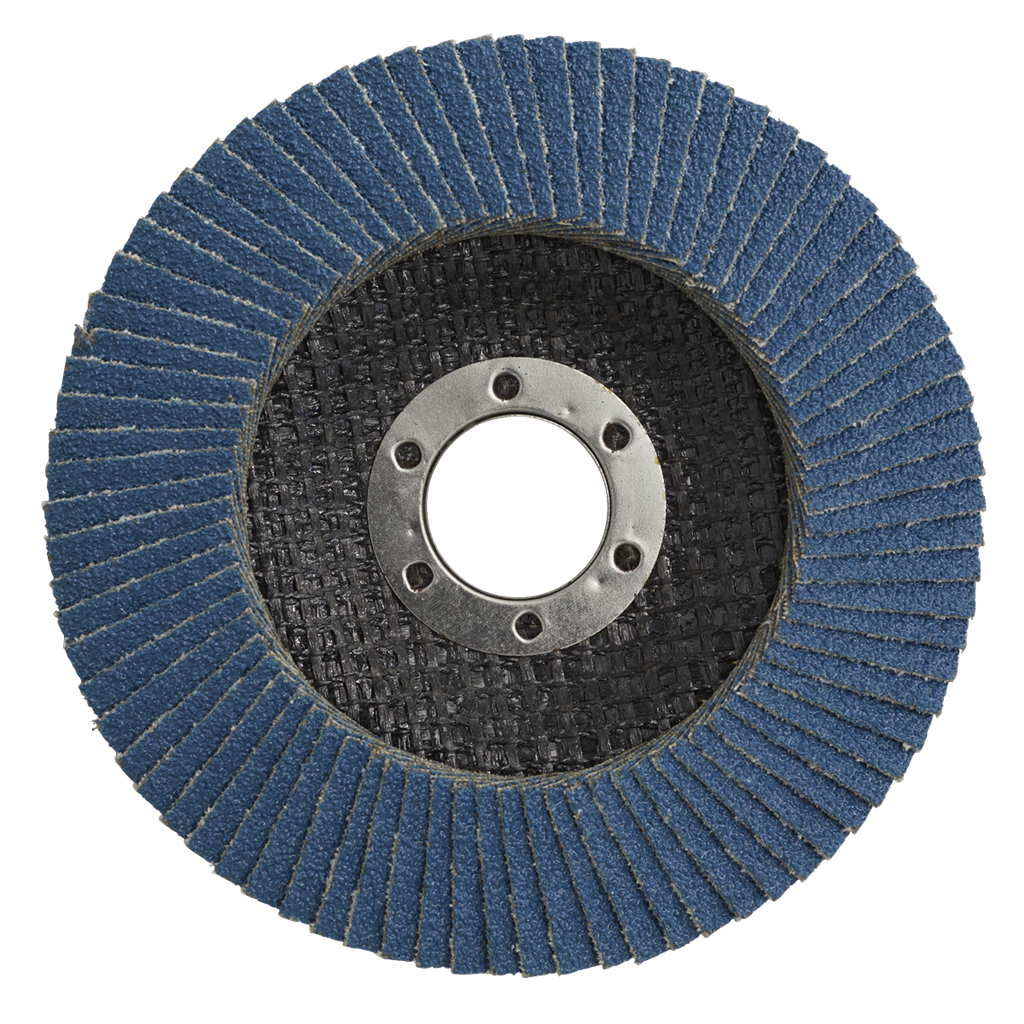 115mm Zirconium Flap Discs 80Grit 22mm Bore - Pack of 10