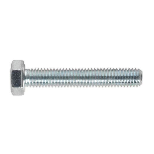 8.8 Zinc Plated HT Setscrew M5 x 30mm, DIN 933 - Pack of 50