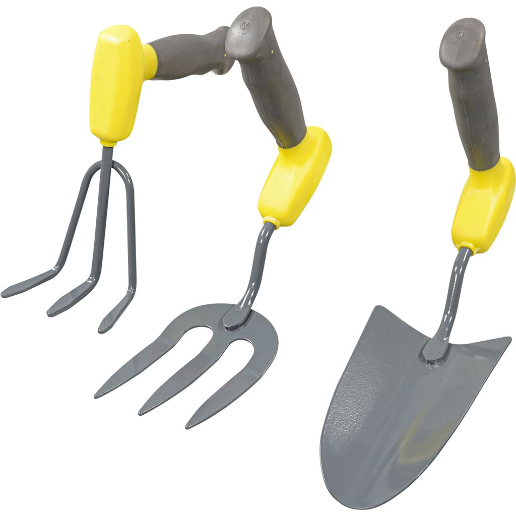 3 Piece Ergonomic Handled Gardening Set