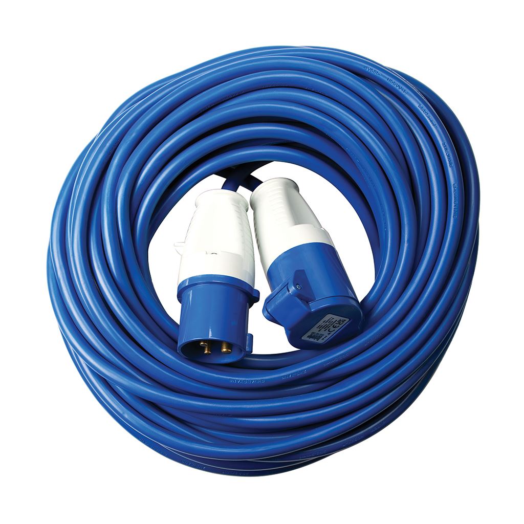 Defender Arctic Extension Lead Blue 2.5mm2 16A 25m - 230V