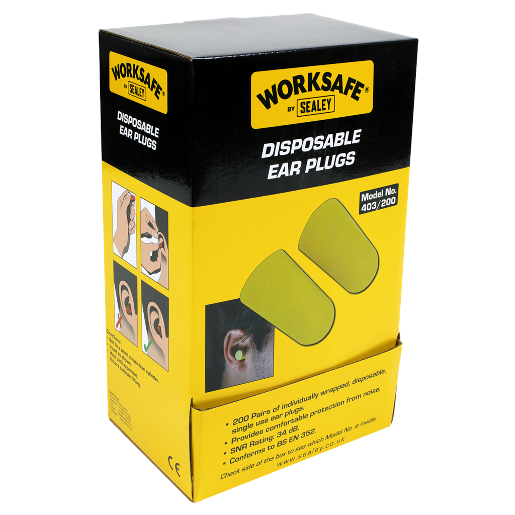 Worksafe&#174; Disposable Ear Plugs - 200 Pairs