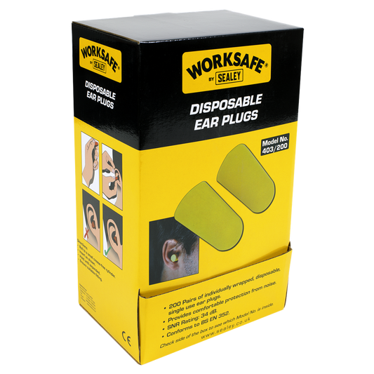 Worksafe&#174; Disposable Ear Plugs - 200 Pairs