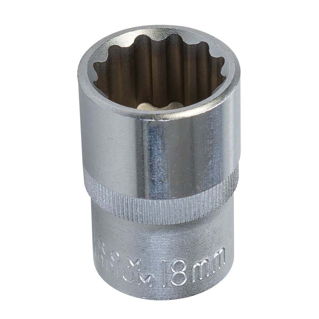 King Dick Socket SD 1/2" Metric 12pt - 18mm