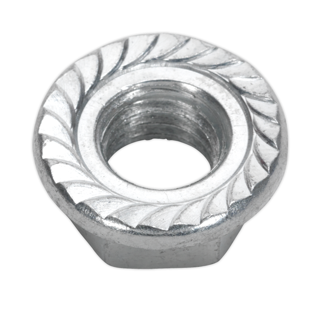 Zinc Plated Serrated Flange Nut M12 - Pack of 50