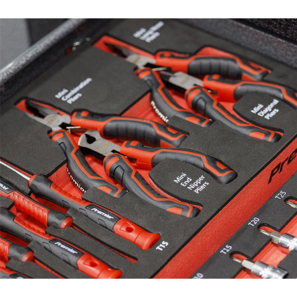 Premier Precision Screwdriver & Mini Pliers Set with Tool Tray 17pc