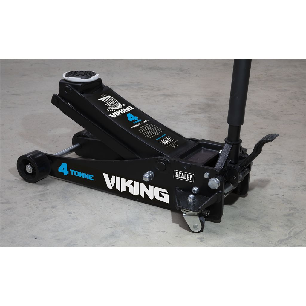 Viking Low Profile Professional Trolley Jack with Rocket Lift 4 Tonne