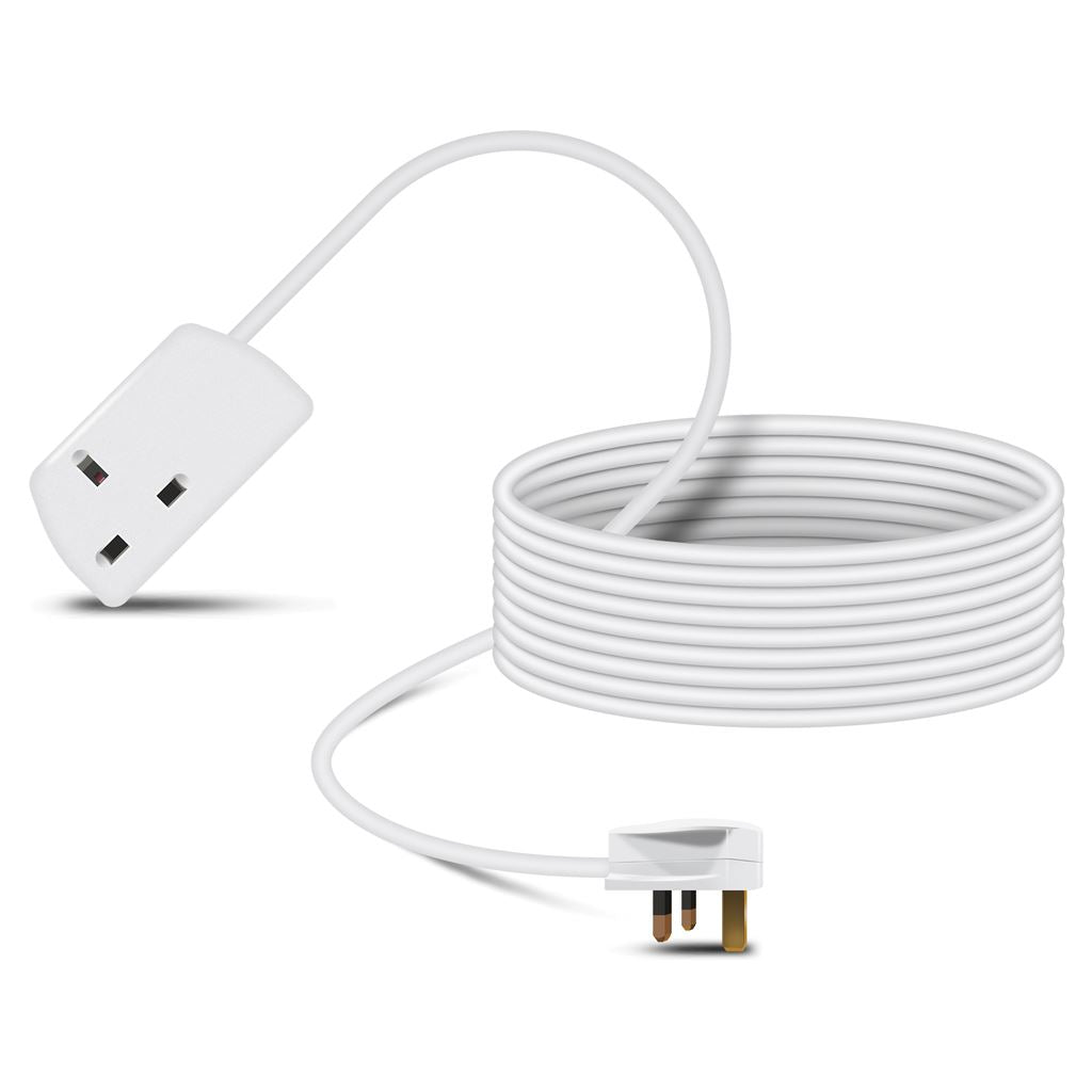 1 Eagle Single Gang Extension Lead White