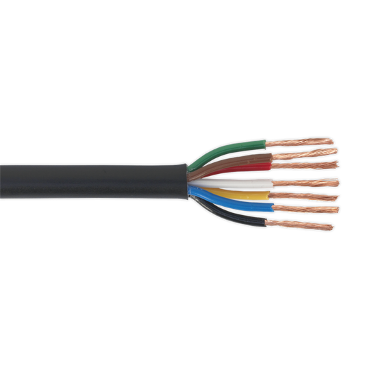 30m Thin Wall Automotive Cable 7 x 0.75mm&#178; 24/0.20mm - Black