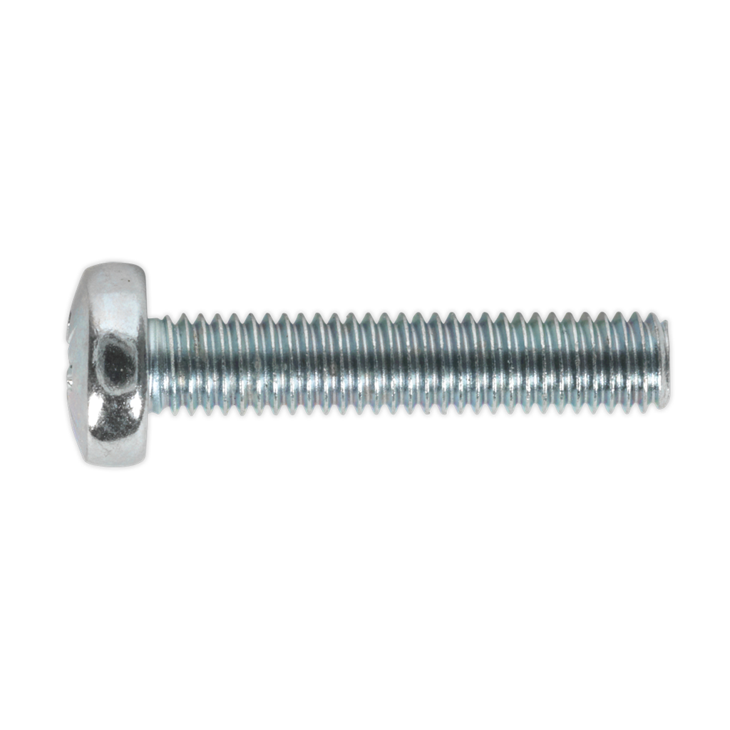 Zinc Plated Pan Head Pozi Machine Screw M5 x 25mm, DIN 7985Z - Pack of 50