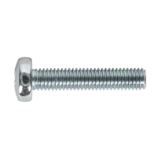 Zinc Plated Pan Head Pozi Machine Screw M5 x 25mm, DIN 7985Z - Pack of 50