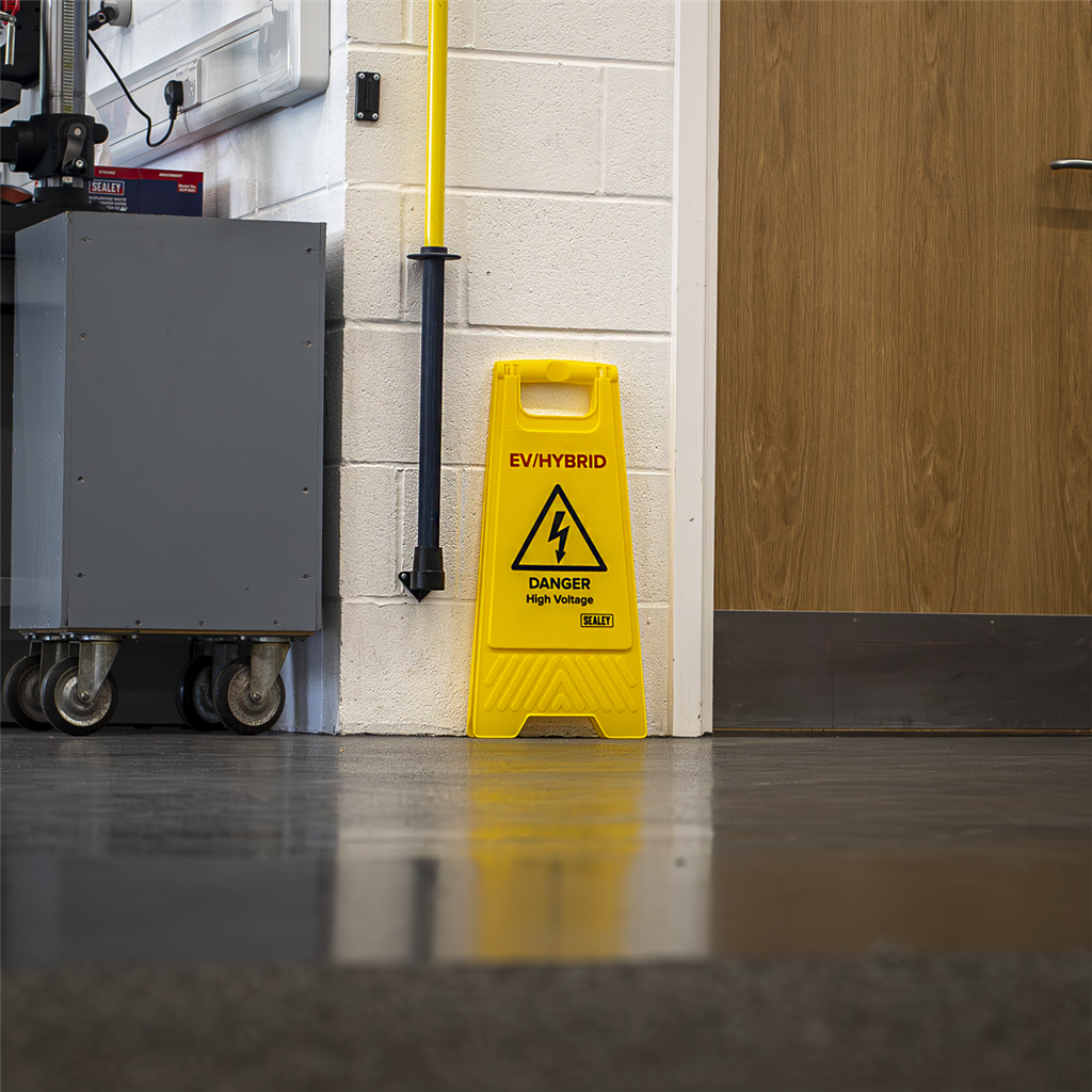 EV/Hybrid Floor Warning Signs - Pack of 2