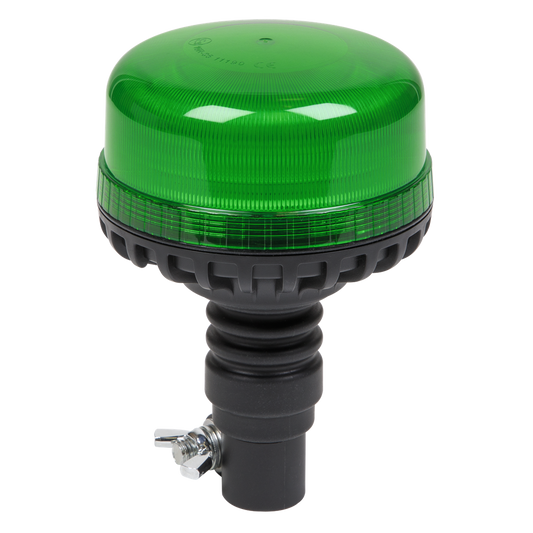 Warning Beacon with Flexible Spigot Fixing SMD LED 12/24V - Green