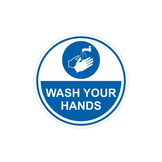 Wash Your Hands Sticker - 74mm x 74mm