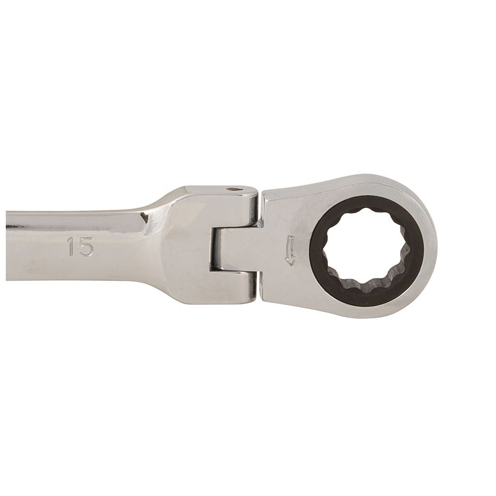 Silverline Flexible Head Ratchet Spanner - 15mm