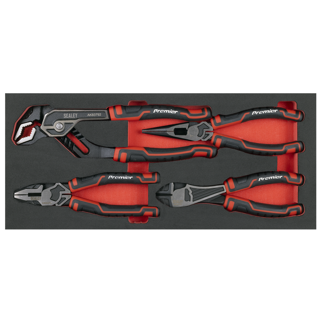 Premier Pliers Set with Tool Tray 4pc