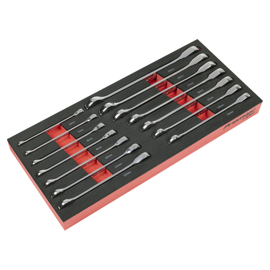 Premier Ratchet Spanner Set with Tool Tray 14pc