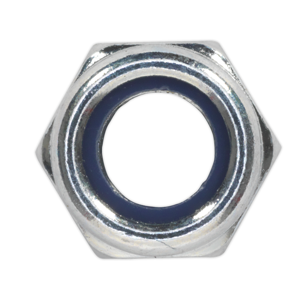 Zinc Plated Nylon Locknut M8, DIN 982 - Pack of 100