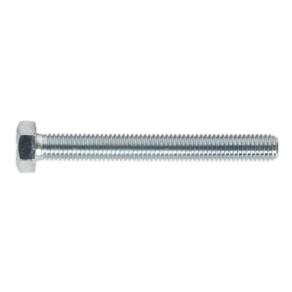 8.8 Zinc Plated HT Setscrew M8 x 70mm, DIN 933 - Pack of 25