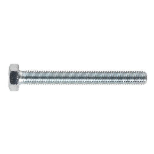 8.8 Zinc Plated HT Setscrew M8 x 70mm, DIN 933 - Pack of 25